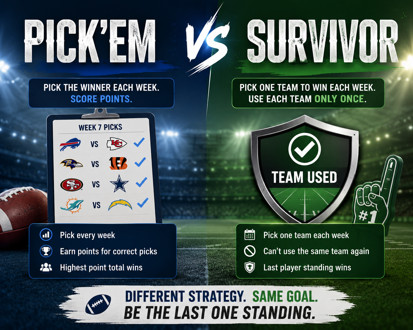 Pick-em vs Survivor